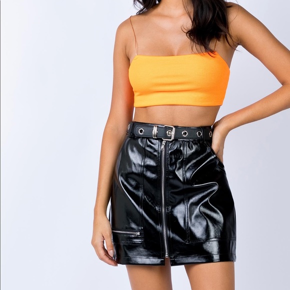 Princess Polly Dresses & Skirts - PRINCESS POLLY Leather skirt